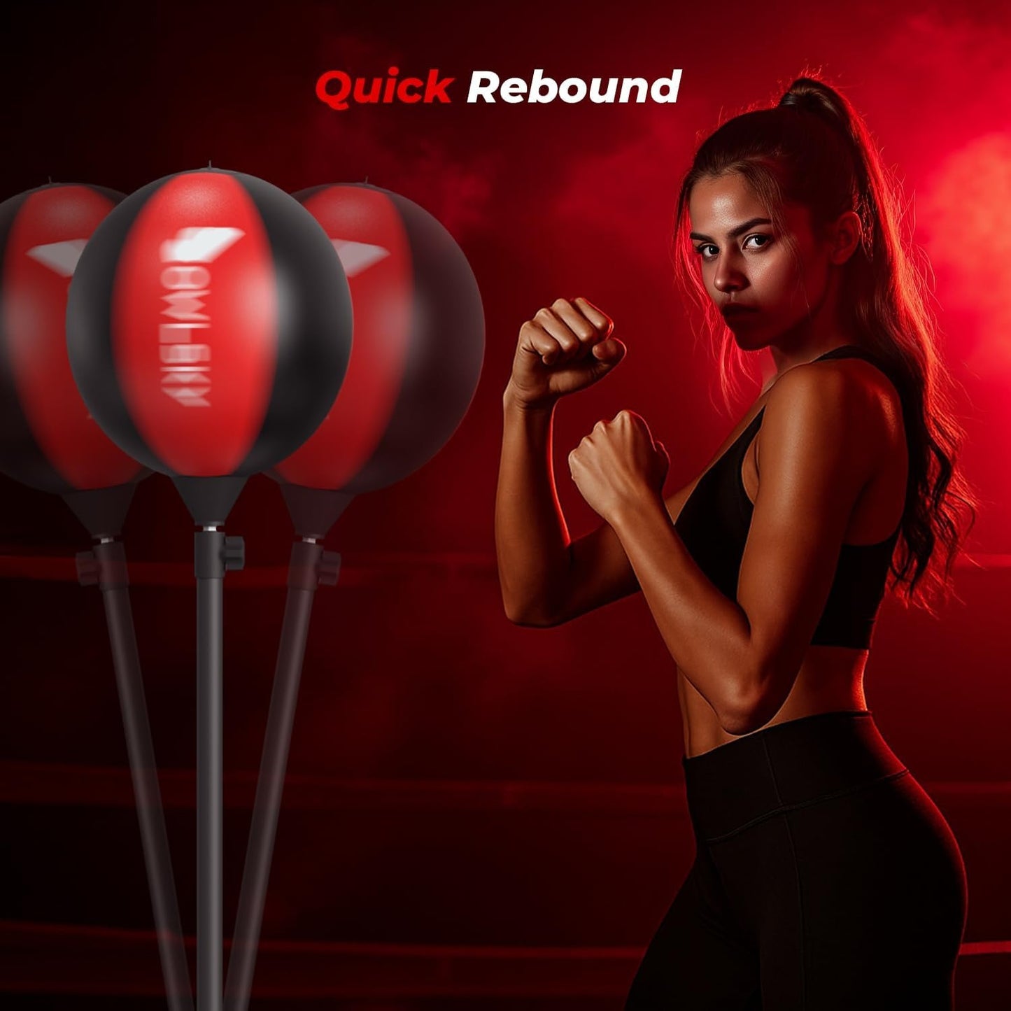 Saco de boxeo con soporte, bolsa de boxeo para adultos, altura ajustable, alivio del estrés y fitness