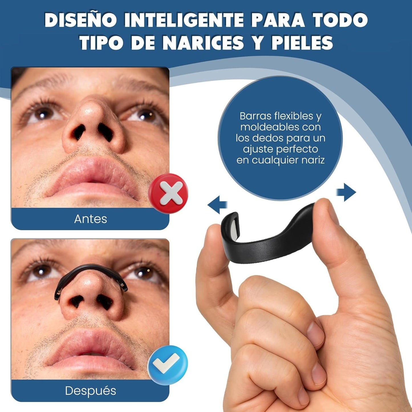 Tiras Nasales Magnéticas Premium