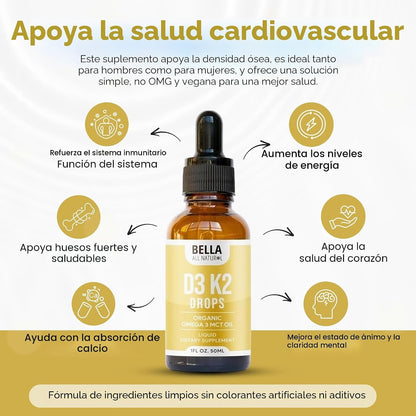 Bella All Natural Gotas líquidas de vitamina