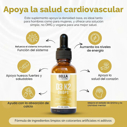 Bella All Natural Gotas líquidas de vitamina