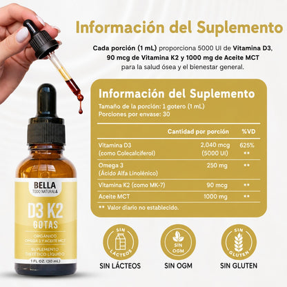 Bella All Natural Gotas líquidas de vitamina