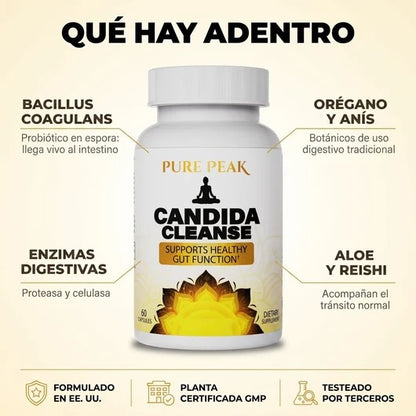 Candida Cleanse - Soporte intestinal y de colon