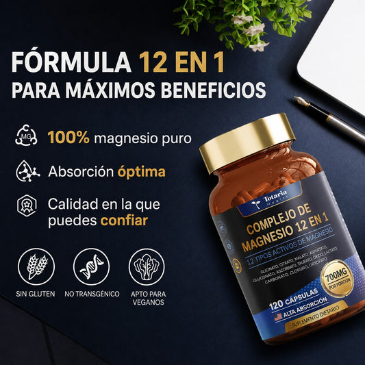 Complejo de magnesio 12 en 1 Beneficios
