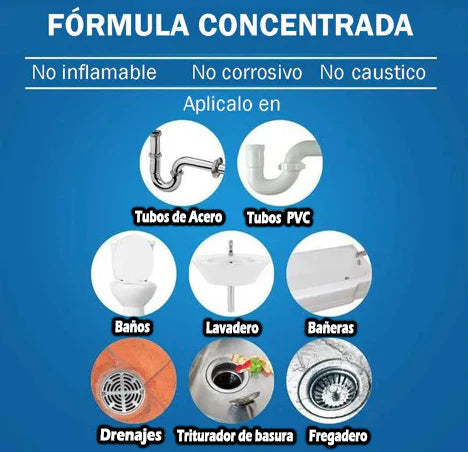 Desatorador de Tubería en Polvo