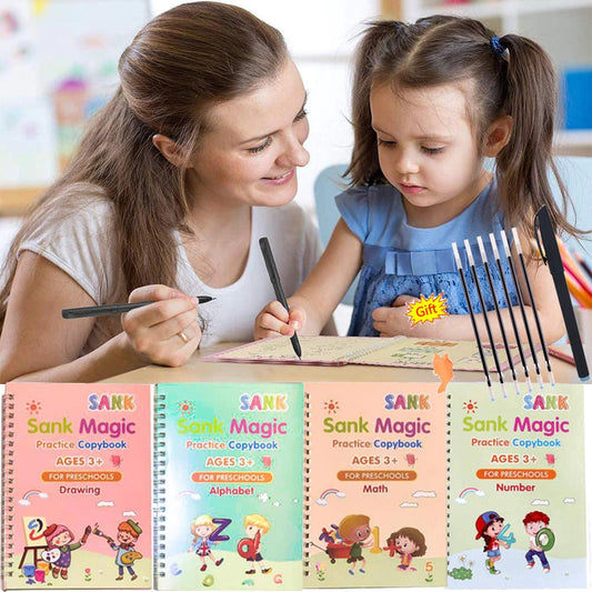 Set Cuaderno Mágico (4 Cuadernos + Lapicero mágico)